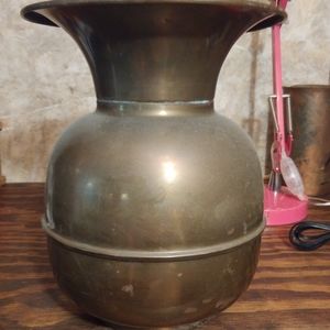 Vintage brass spittoon